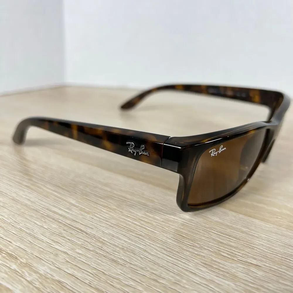 Ray-Ban RB4151 710 Sunglasses Tortoise Rectangular READ DESC 59-17-140 ITALY